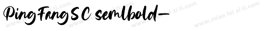 PingFangSC semlbold字体转换